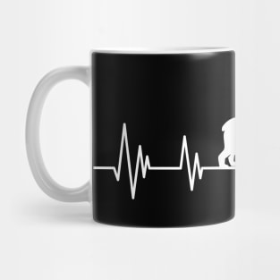 corgi Heartbeat dog Heartbeat corgis Silhouette Mug